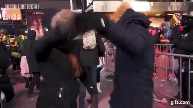 Subculture Recall Times Square New Years Eve dance.gif