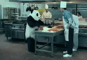 cooking panda